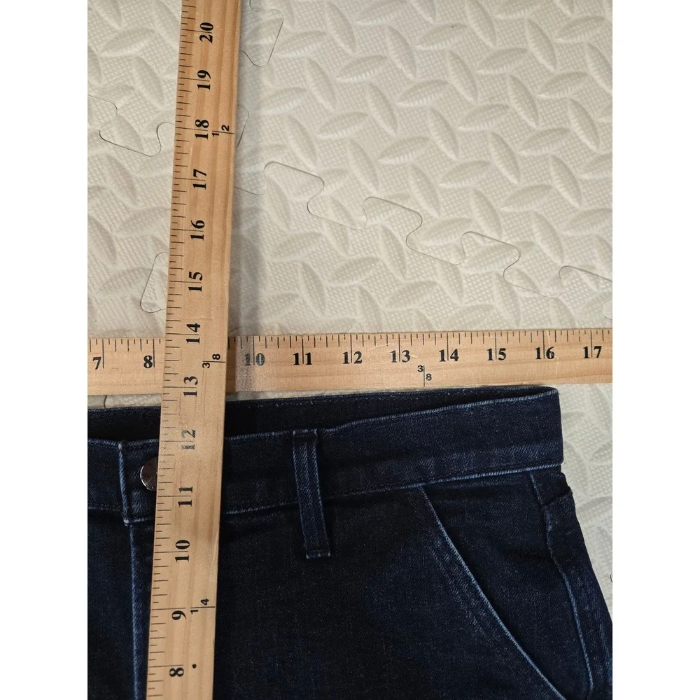 Joe's Jeans The Trixie Dont Worry Wide Leg Crop Cuff Indigo Blue Denim Jeans 29 - Picture 11 of 12